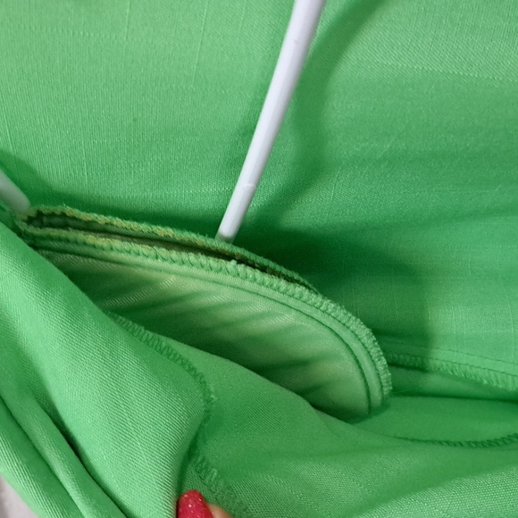 Sag Harbor Green Short Sleeve 1 Button Blazer W/Pockets. Size 16 - Picture 7 of 9